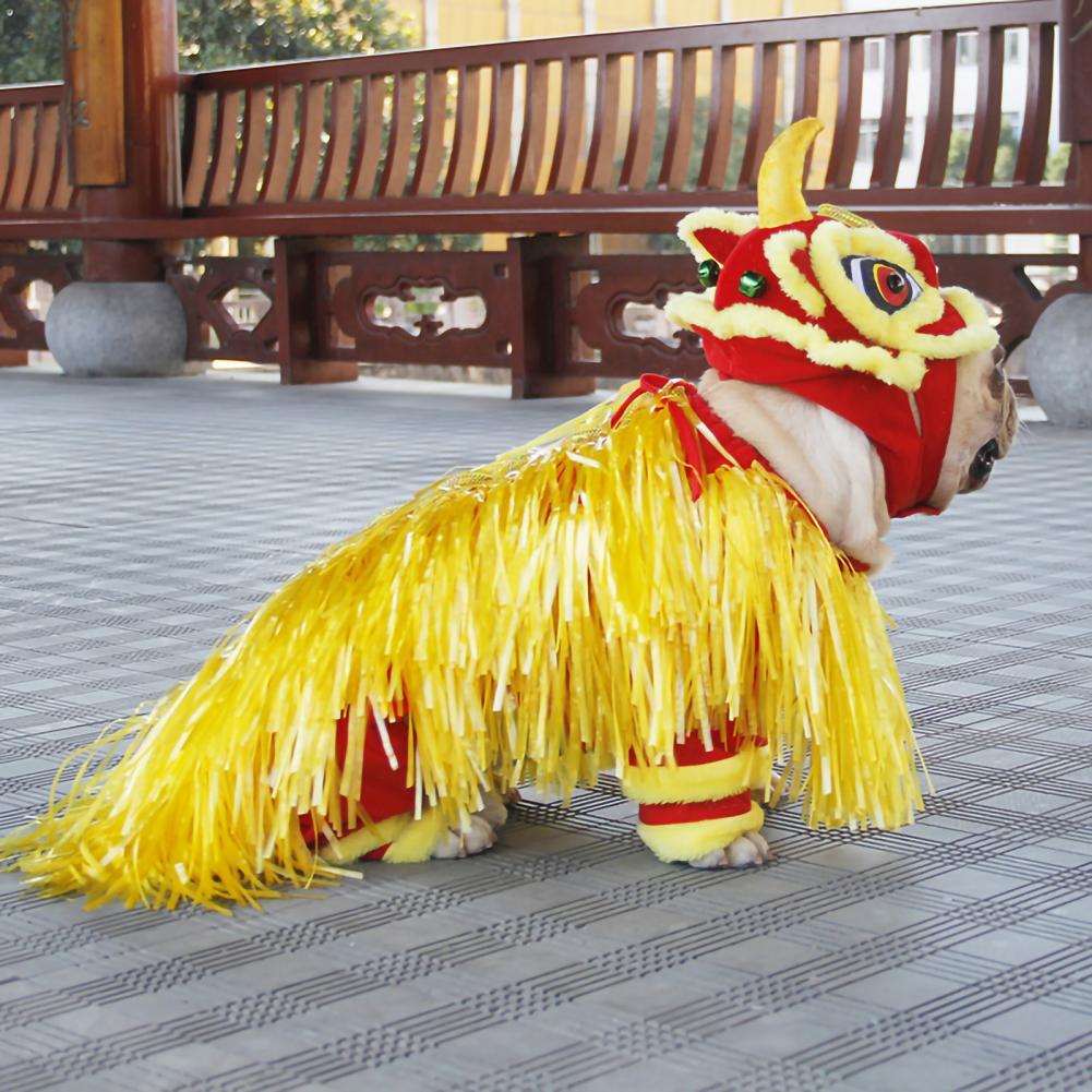 Dog Costume Soft Holiday Cat Puppy Outfit Chinese Style Puppy Costume