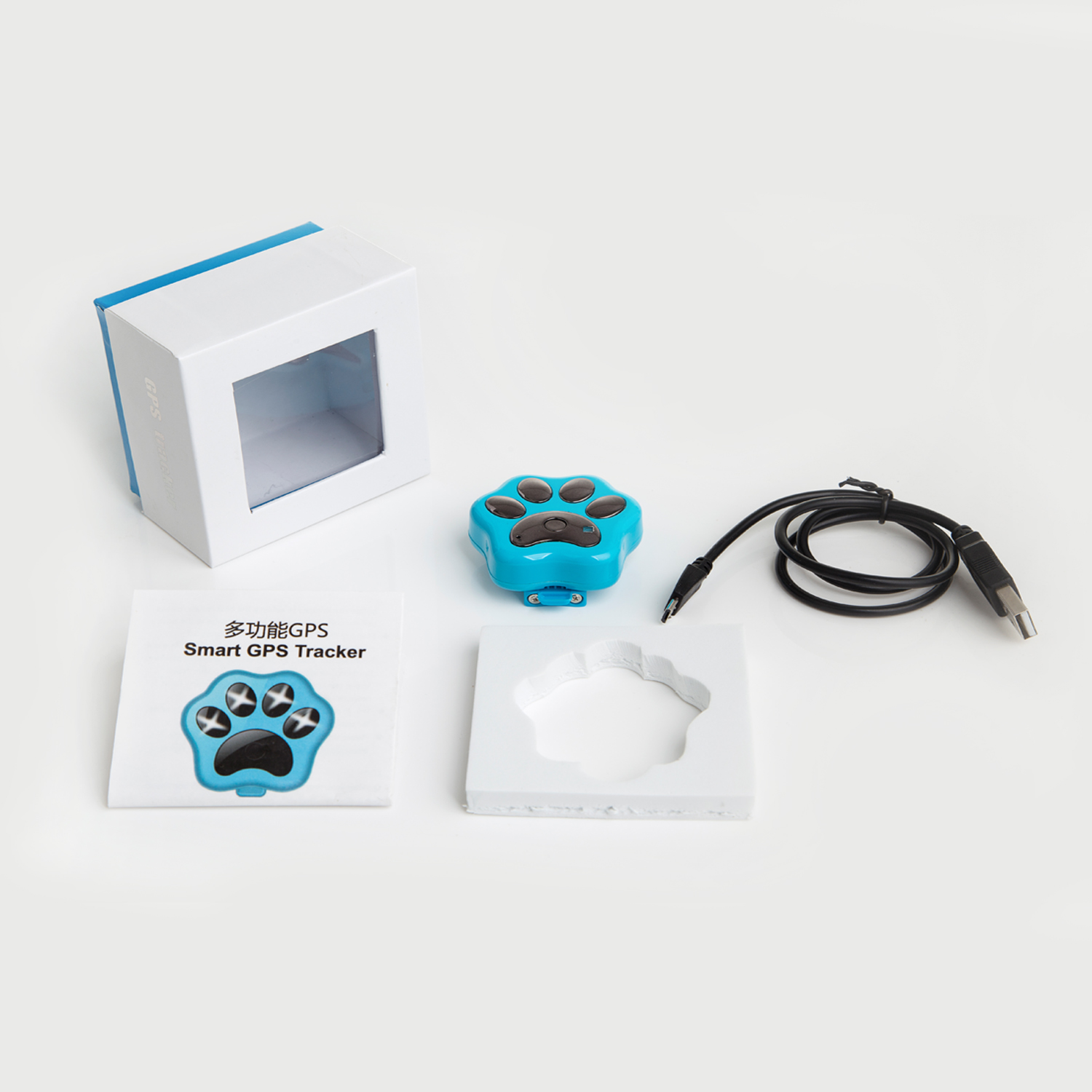 Pet GPS Tracker For Dog Cat Real-time Tracking Device Anti-lost GPS Tracking Collar For Dog Cat