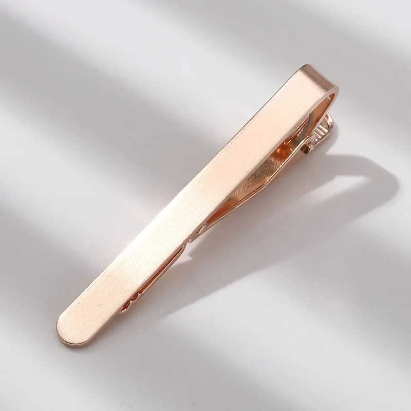 New Mens Tie Clips Personality U Shape Matte Brushed Fashion Trendy Tie-Clip Rose Gold Color Business WeddingX240914
