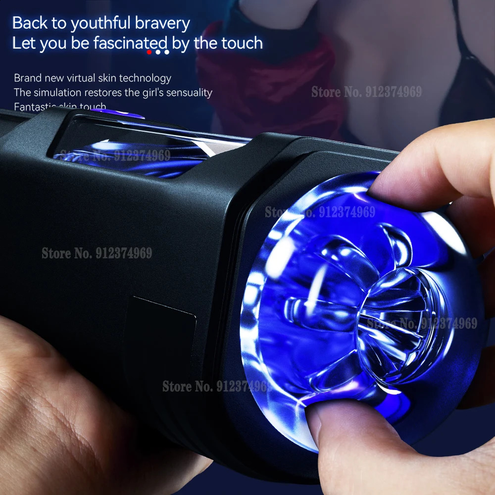Male Masturbators Automatic Blowjob Penis Real Vagina Vibrator Oral Masturbation Cup Adult For Men Sex Machine Toys 240711