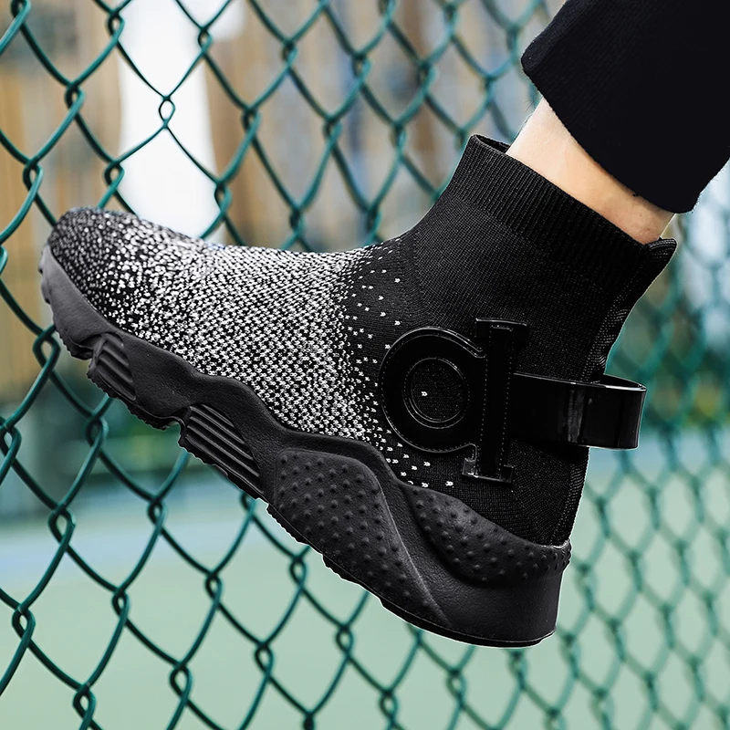 Skid-Proof Men's High Top Sneakers Luxury Designer Trainer Men's Summer Sports Shoes Men Designer Shoes Tenis Feminio Tennis