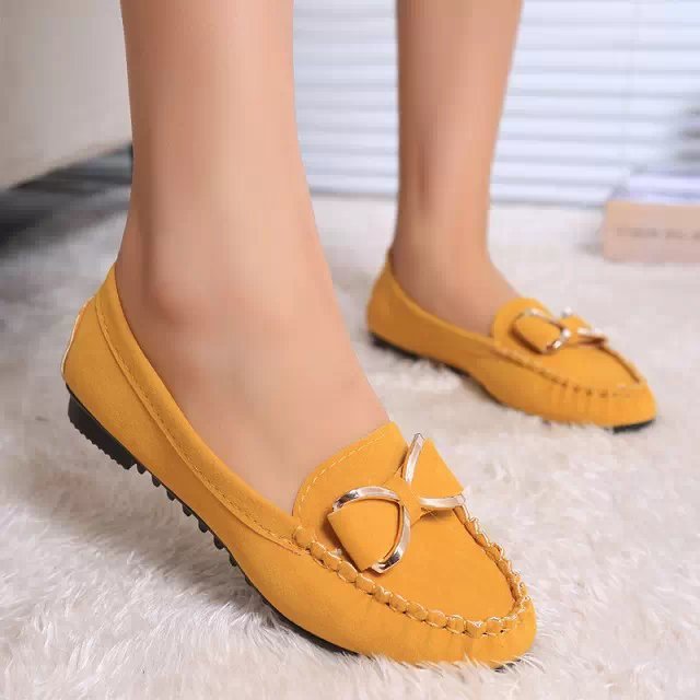 Women's Flat Fashion Casual Lofers Ladies Elegant Butterfly-Knot Comfortable Women Soft Classic Office Shoes 4e4e