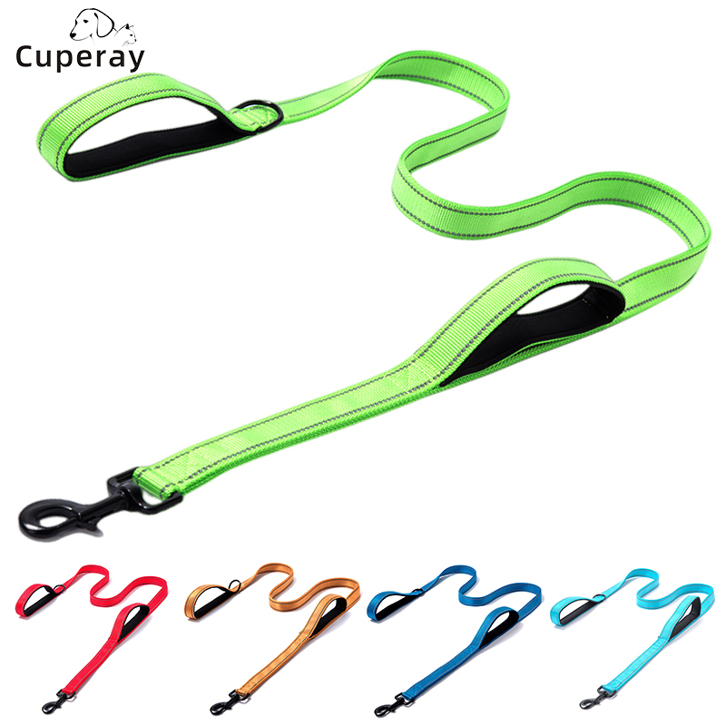 Extra Heavy Duty Dog Leash - 1.5m/1.8m Long ,Soft Padded Double Handle Dog Leash for Comfort - Leashes for Medium and Large Dogs