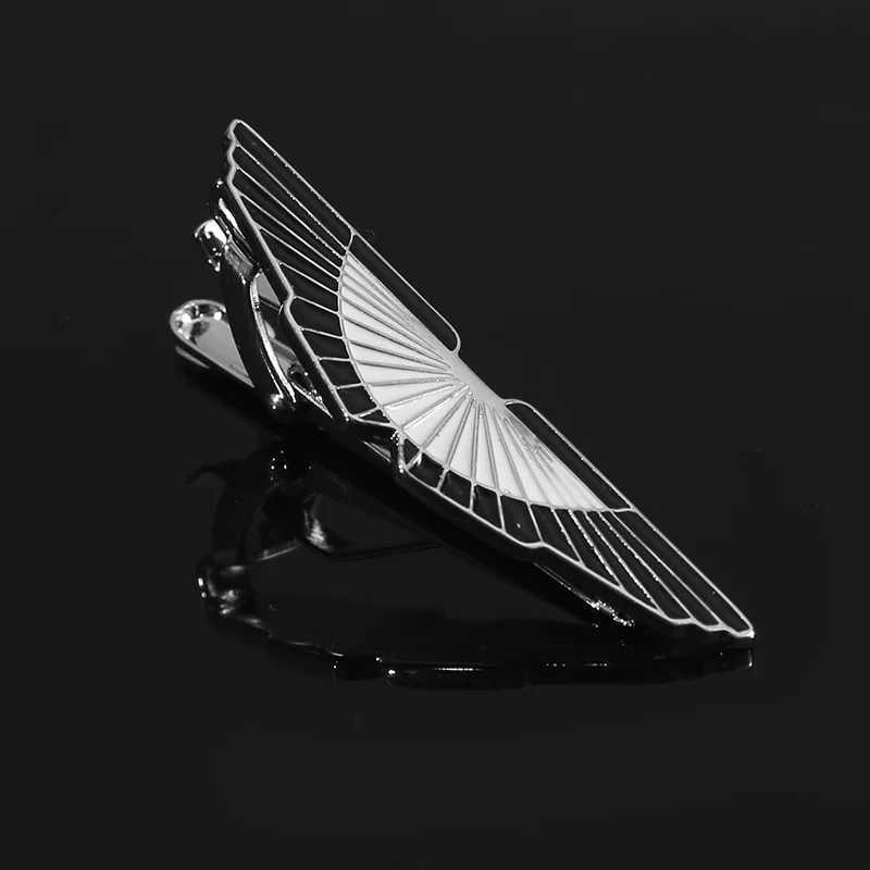 Mens Business Tie Clip High Quality Enamel Aircraft Modeling Chinese Fan Design Shirt AccessoriesX240914