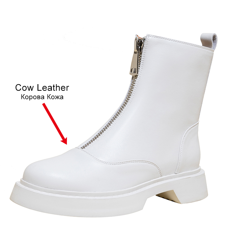 JOZHAMTA Size 34-43 Women Ankle Boots Platform Thick Heels Winter Shoes Fall 2025 Short Booties Casual Office Dress