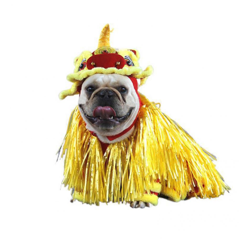 Dog Costume Soft Holiday Cat Puppy Outfit Chinese Style Puppy Costume