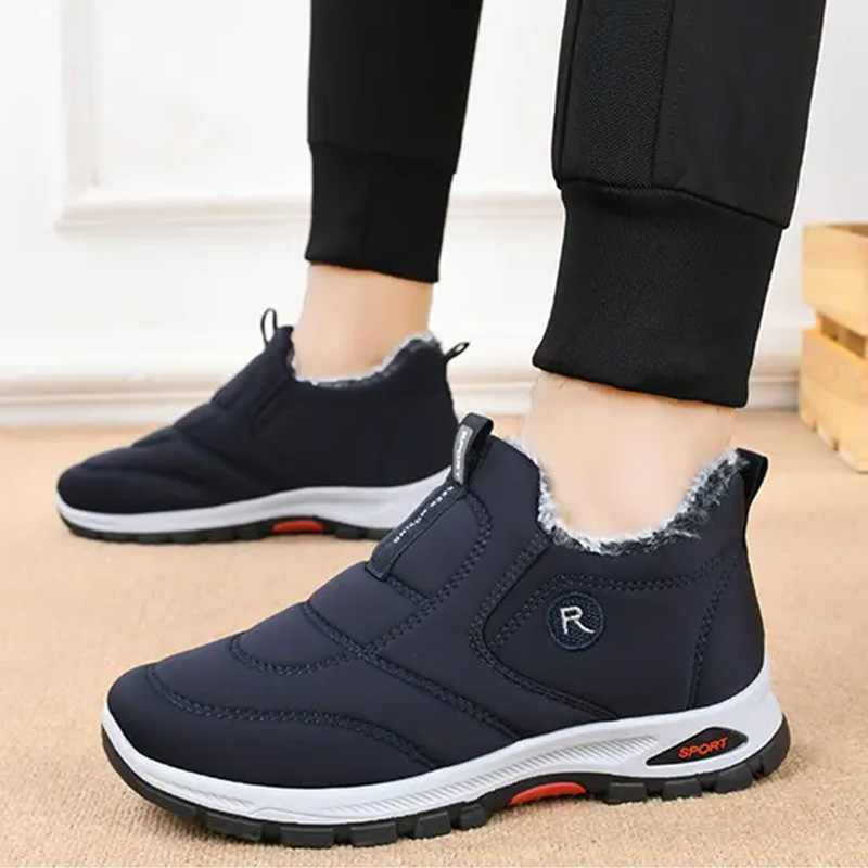 Snow Men Boots Winter Mens Shoes Male Warm Fur Shoes For Men Outdoor Men Footwear Waterproof Men's Boots Lightweight Work Shoes