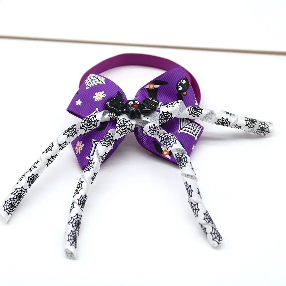 30 pieces of Halloween dog bow ties loose skull samples dog and cat bow collars pet holiday beauty accessories pet supplies 240914