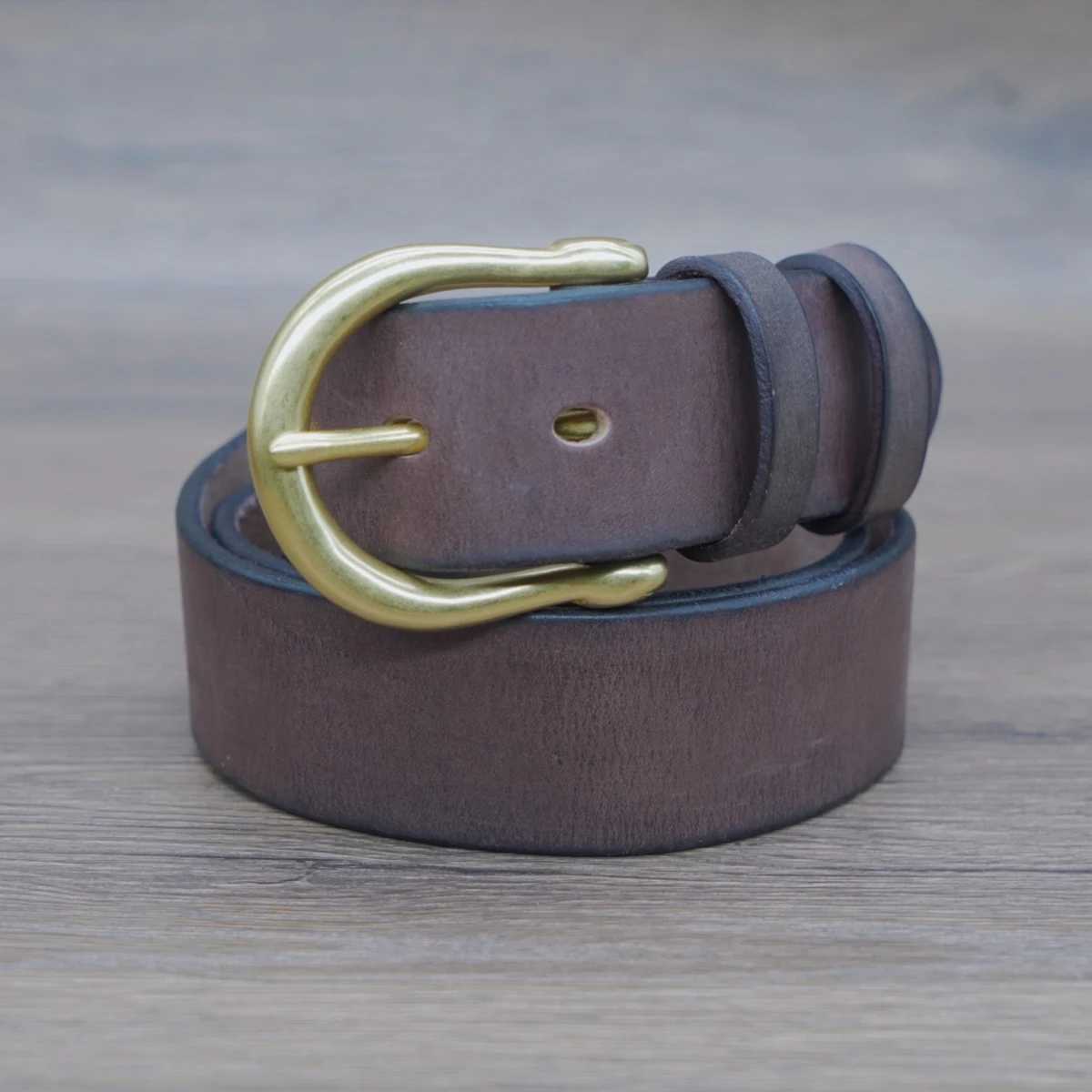3.8cm Male Belt Copper Buckle Designer Cowskin Genuine Leather Belts for Men Luxury Vintage Lumbar Belt ManX240914