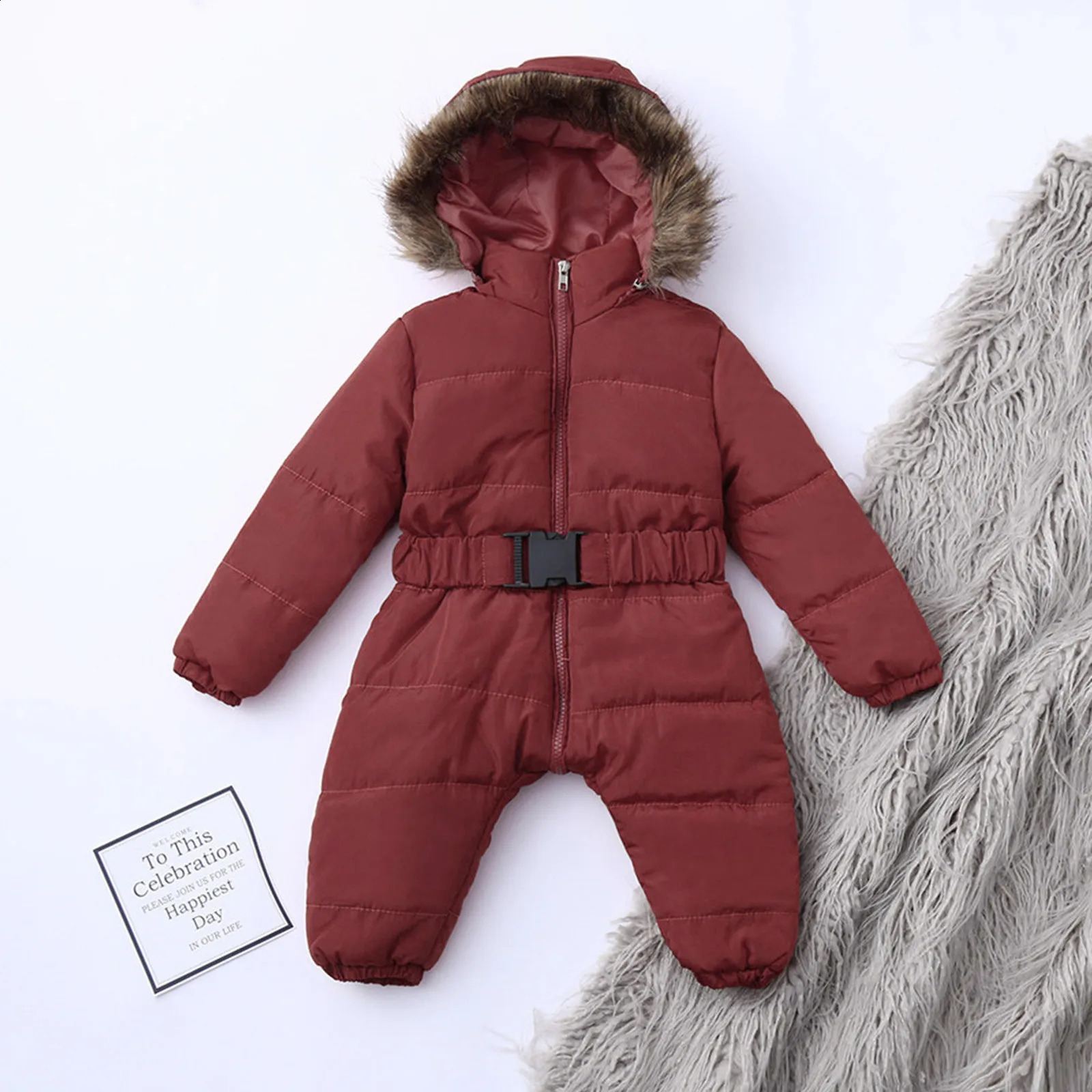 Baby Snowsuit Infant born Clothes Kids Winter Jumpsuit For Boys Girls Romper Overalls Children Warm Rompers 240905