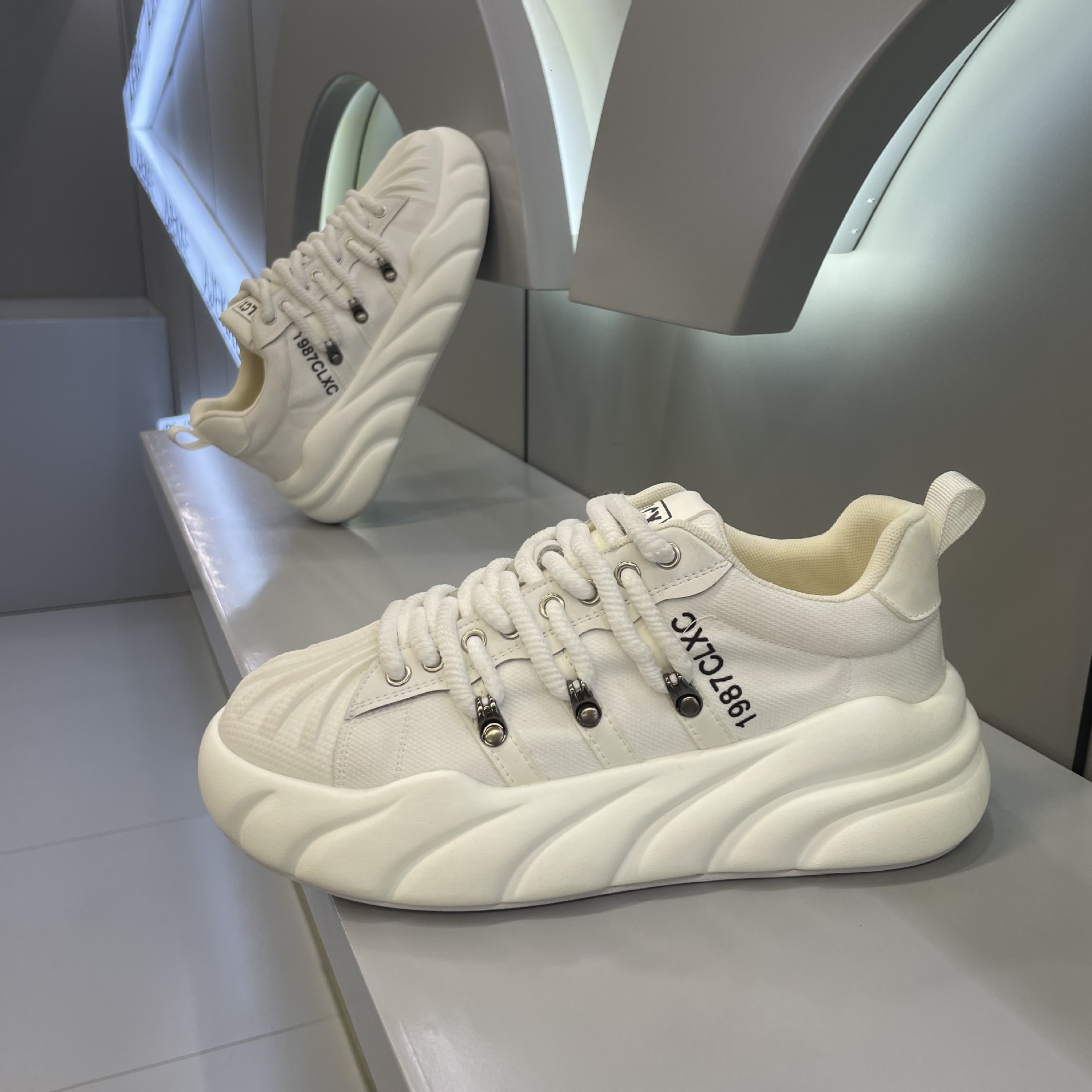Ddmybear Fashionable Versatile Thick Soled Sports And Leisure Dad With Increased Height, Breathable Shell Head Trendy Men's Shoes Chinese Brand S