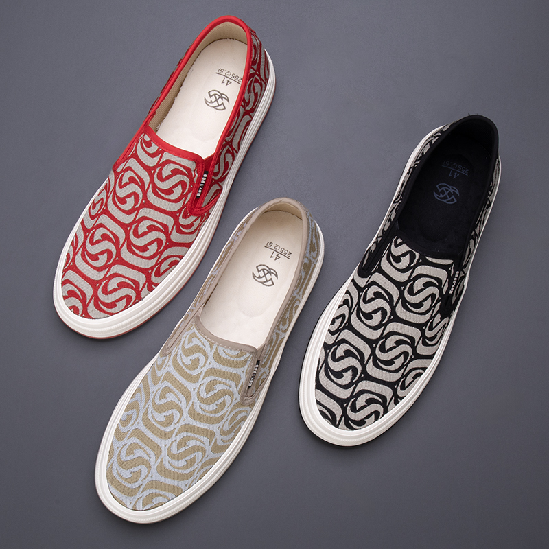 Men Classic Canvas Shoes Flat Shoes Men's Vulcanized Sneakers Shoes Spring Couple Student Casual Lace-up Zapatos Hombre SS24175