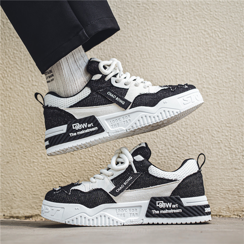 Mens Casual Sneakers Star Design Comfotable Chunky Running Sport Shoes for Men Luxury Walking Skateboard Shoes Tenis Masculino