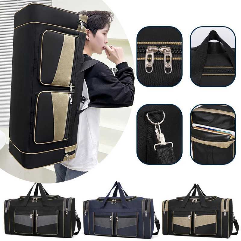 Travel Bag Large Capacity Outdoor Sports Fitness Handbag Business Training Shoulder Men Women Duffel Luggage Storage Bags Y68a 240914