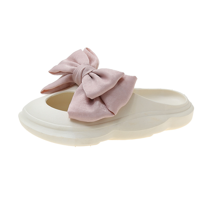 20222 New Summer Women Soft Sole Slides Shoes Fashion Outdoor Walking Bow-knot Sandals Female Home Light Breathable Sandalias