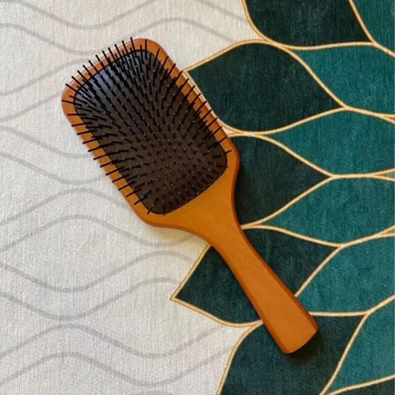 Wooden Airbag Massage Comb Scalp Care Female Curly Hair Household Highgrade Antistatic Loss Large Board Makeup 240911
