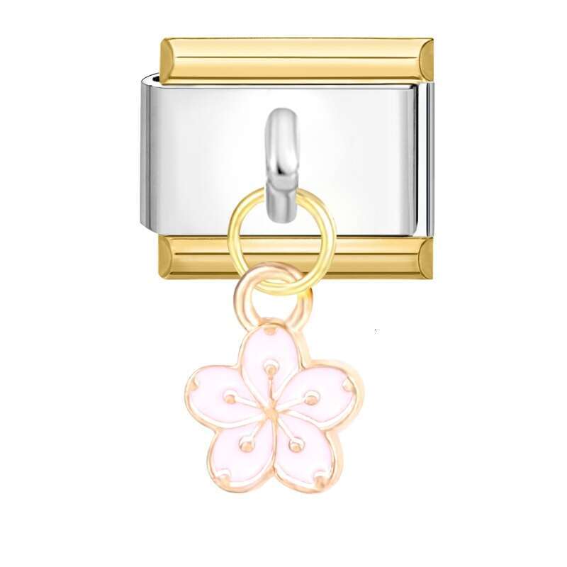 New Women's Gift Marry Me love heart Butterfly Pendant Italian Charms Links Bangle Beads Fit 9mm Stainless Steel Bracelet Making DIY For Women Fa