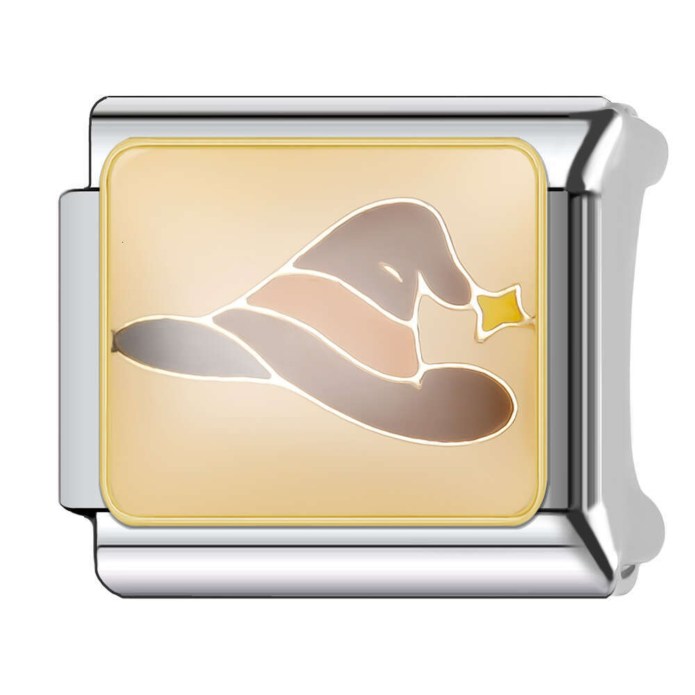 New Women's Gift Yellow flowers Bead Italian Charms Links Bangle Beads Fit 9mm Stainless Steel Bracelet Making DIY For Women Fashion Jewelry acci