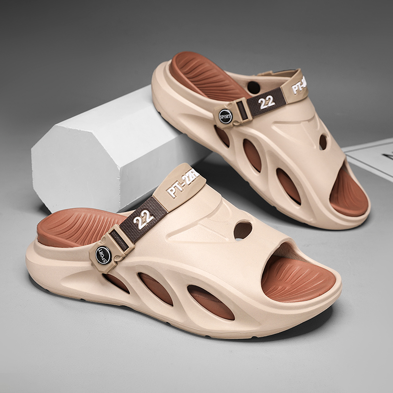 Fashion Men's Slippers Outdoor Indoor Sandals Beach Comfortable Slides Thick Soft Clogs Men Casual Shoes Men Home Slippers 39-45