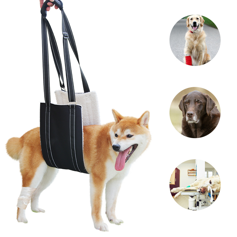 Dog Lift Support Harnesses Dog Auxiliary Belt Adjustable Oxford Pet Walking Assist Sling for Elderly Joint Injured Disabled Dogs