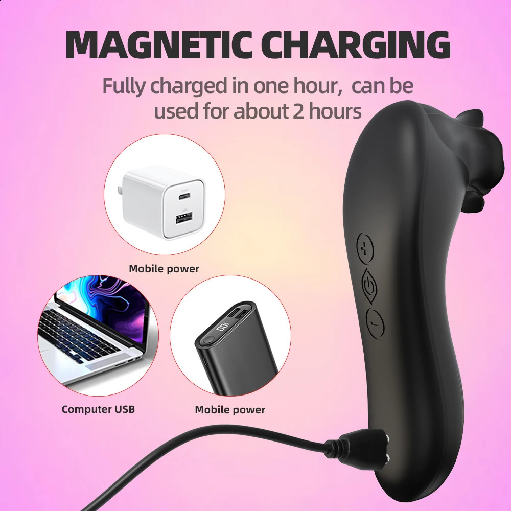 Vacuum Sucking Rose Vibrator For Women Nipples Clitoris Stimulator Clit Sucker Massager Mini Sex Toys Goods Female Masturbation 240914