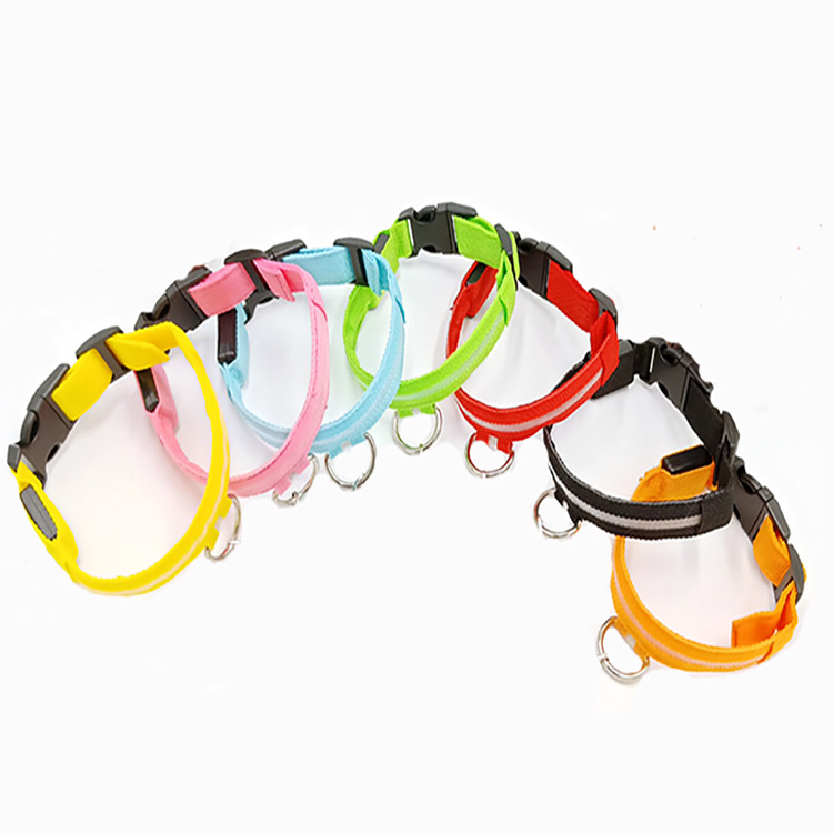 Pet Dog Collar LED Glowing Adjustable Anti-Lost Dog Light For Small Dog Electronic Pet Products