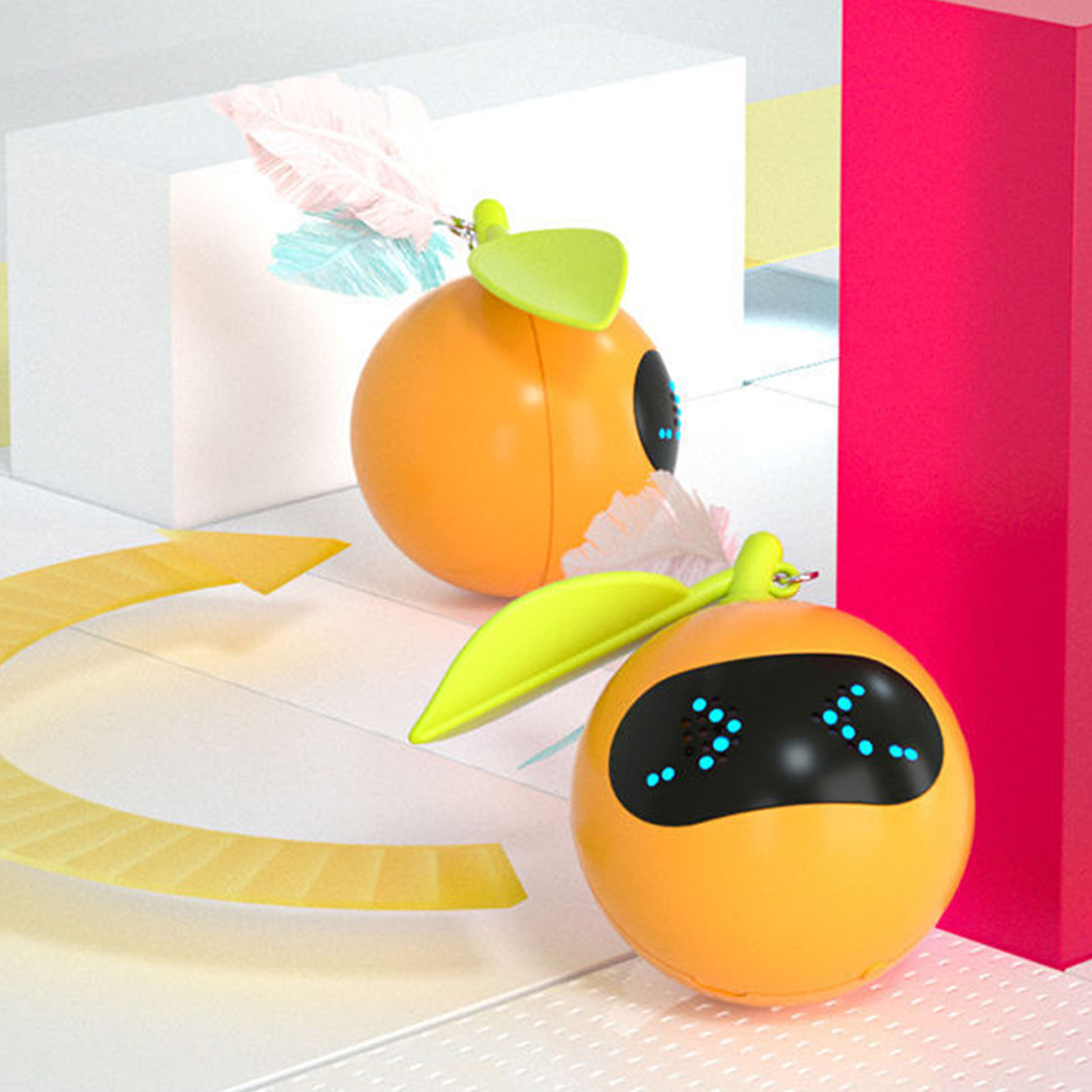 Electric Self Rotating Cat Toy With Laser Red Dot Interactive Automatic Smart Jumping Ball