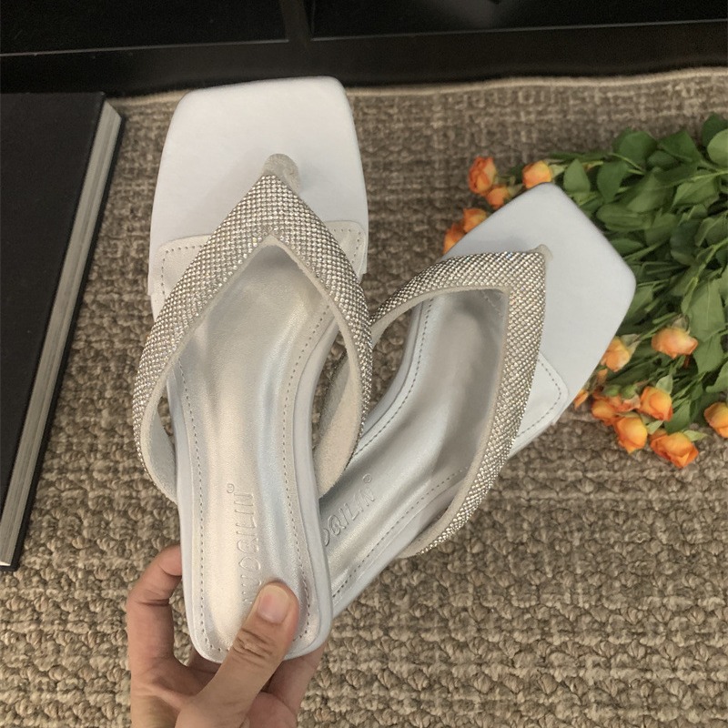 Shoes Heels Low Rome PU New Fabric Rubber Hoof 9f18