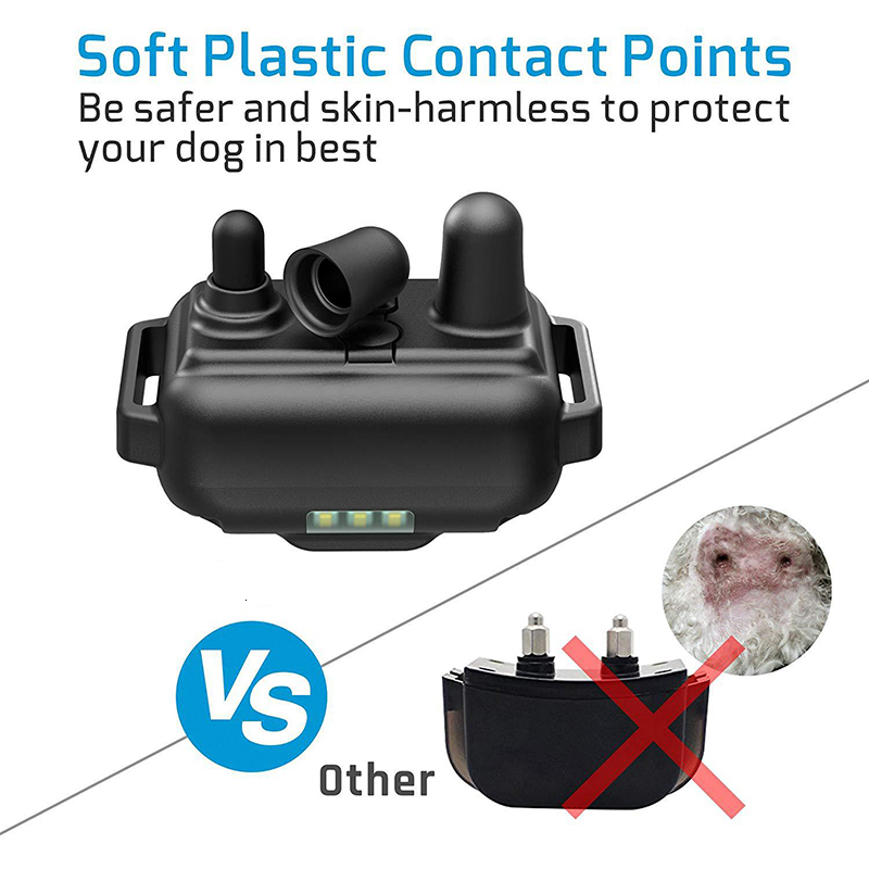 Benepaw Led Light Dog Training Collar Waterproof Safe Pet Puppy Shock Collar Beeper Anti Barking Device 4 Modes 800M Control