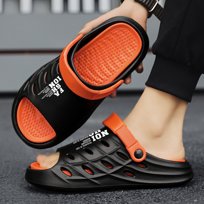 Brand Men Outdoor Sandals Slippers Beach Comfortable Thick Sole Clogs Men Casual Shoes Garden Shoes Men's Beach Sandals Slippers