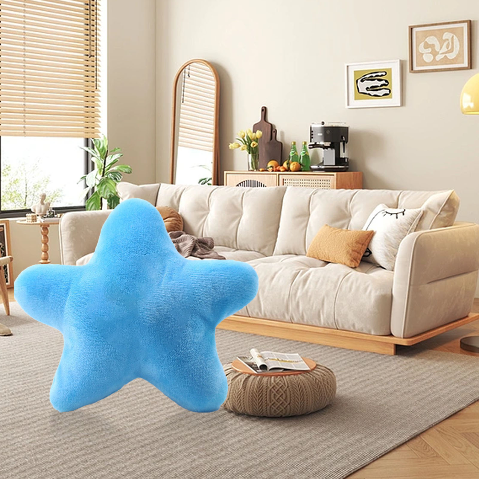 Plush Pet Toy Bite Resistant Boredom Relief Teeth Grinding Cute Star Shape Stuffed Dog Chew Toy For Puppy