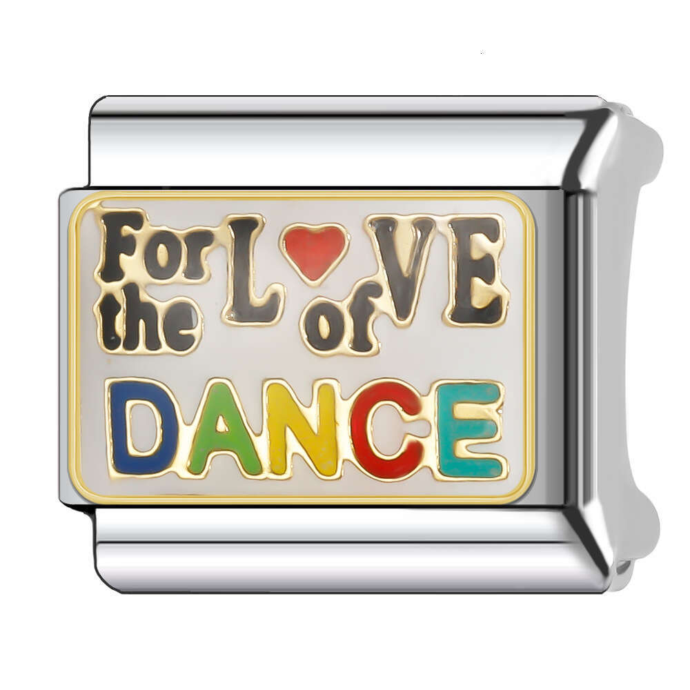 New Women's Gift Merry Christmas Bead Italian Charms Links Bangle Beads Fit 9mm Stainless Steel Bracelet Making DIY For Women Fashion Jewelry