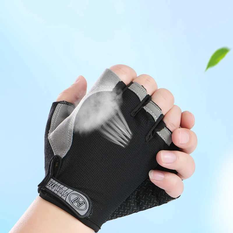 Motorcyclist Gloves for Men Women Cycling Gym Yoga Fitness Training and Exercise Summer Sun Protection Elastic Fingerless Gloves Y240914