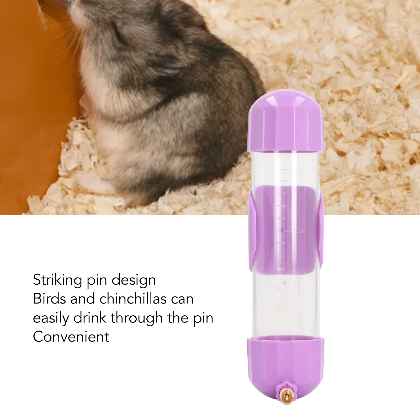 Automatic Parrot Water Dispenser, Bird Cage Water Feeder, Leakage Proof, Small, Medium, Large Parrots, Chinchillas