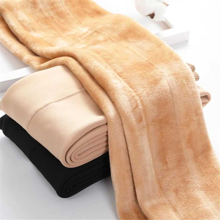 1 Piece Womens Fall/Winter Thickened Fleece Leggings Daily Wear Comfortable Warm PantyhoseX240914