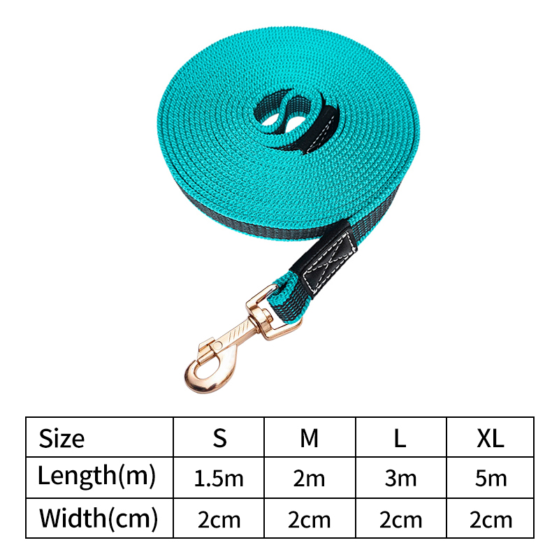 Lead Walking Leash Adjustable Nylon Dog Leash for Small Medium Large Dogs Outside Traning Dogs Training Rope Pet Accessories