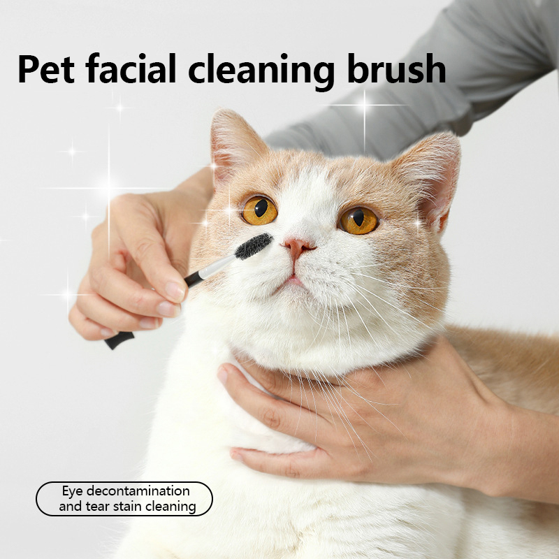 Portable Double-Sided Head Pet Eye Comb Tear Stain Remover Brush Small Cat Puppy Grooming Comb Tools Cleaning Accessories