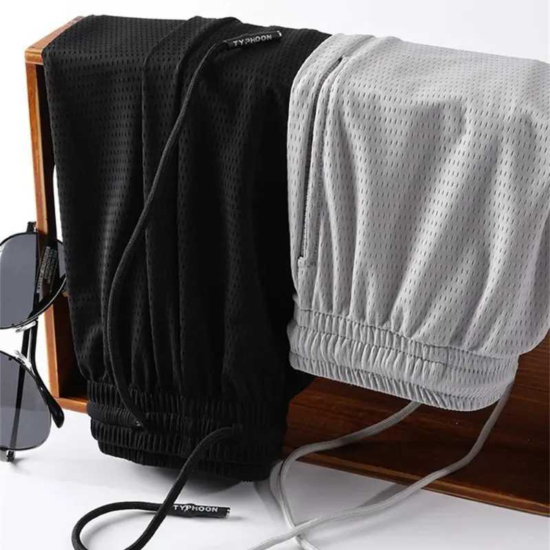 Mens Summer Cool Shorts Swimwear Quickly Dry Surf Beach Board Elastic Waist Casual Pants Male Mesh Running Sports Sweatpant Y240914