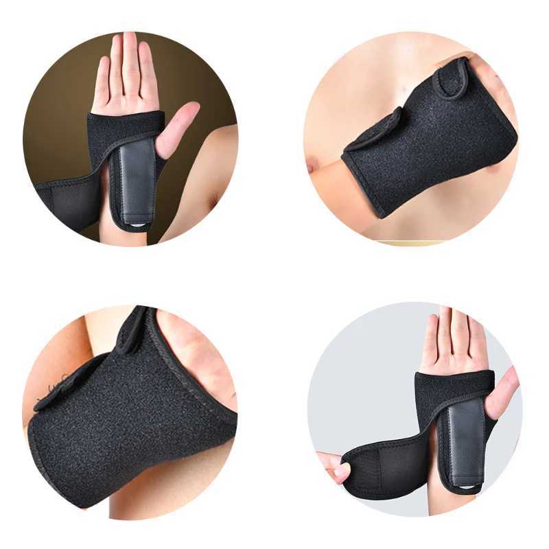 Wrist Support Splint Sprains Arthritis Band Belt Wrist Support Brace Wristband Carpal Tunnel Support Thumb Wrist Pain Hand Bandage Black Glove z240913