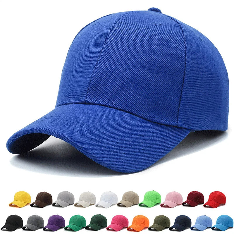 Unisex Cap Casual Plain Baseball Adjustable Hats For Women Men Hip Hop Street Dad Hat 240906