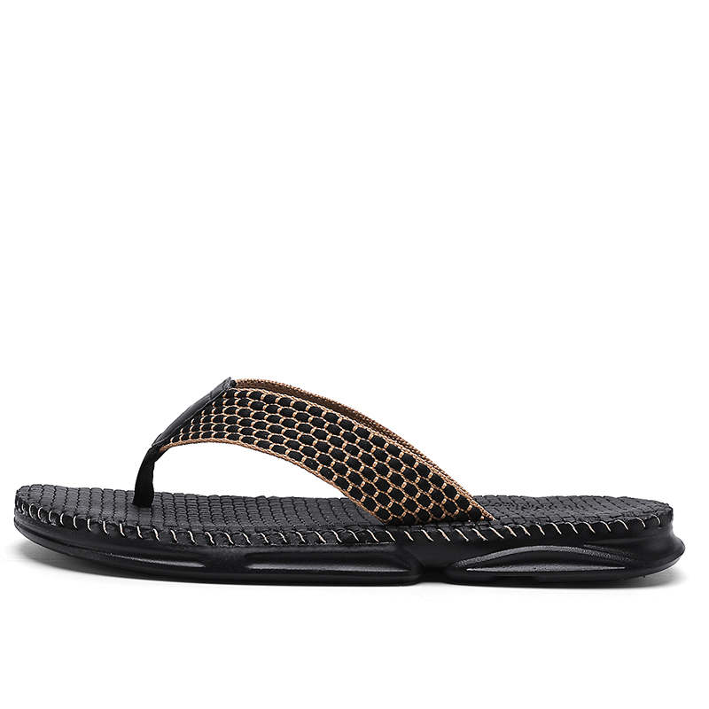 Fashion Men Slippers Flip Flops Indoor Outdoor Summer Beach Sandals Mens Non-slip Bathroom Home Slippers Men's Flip Flops