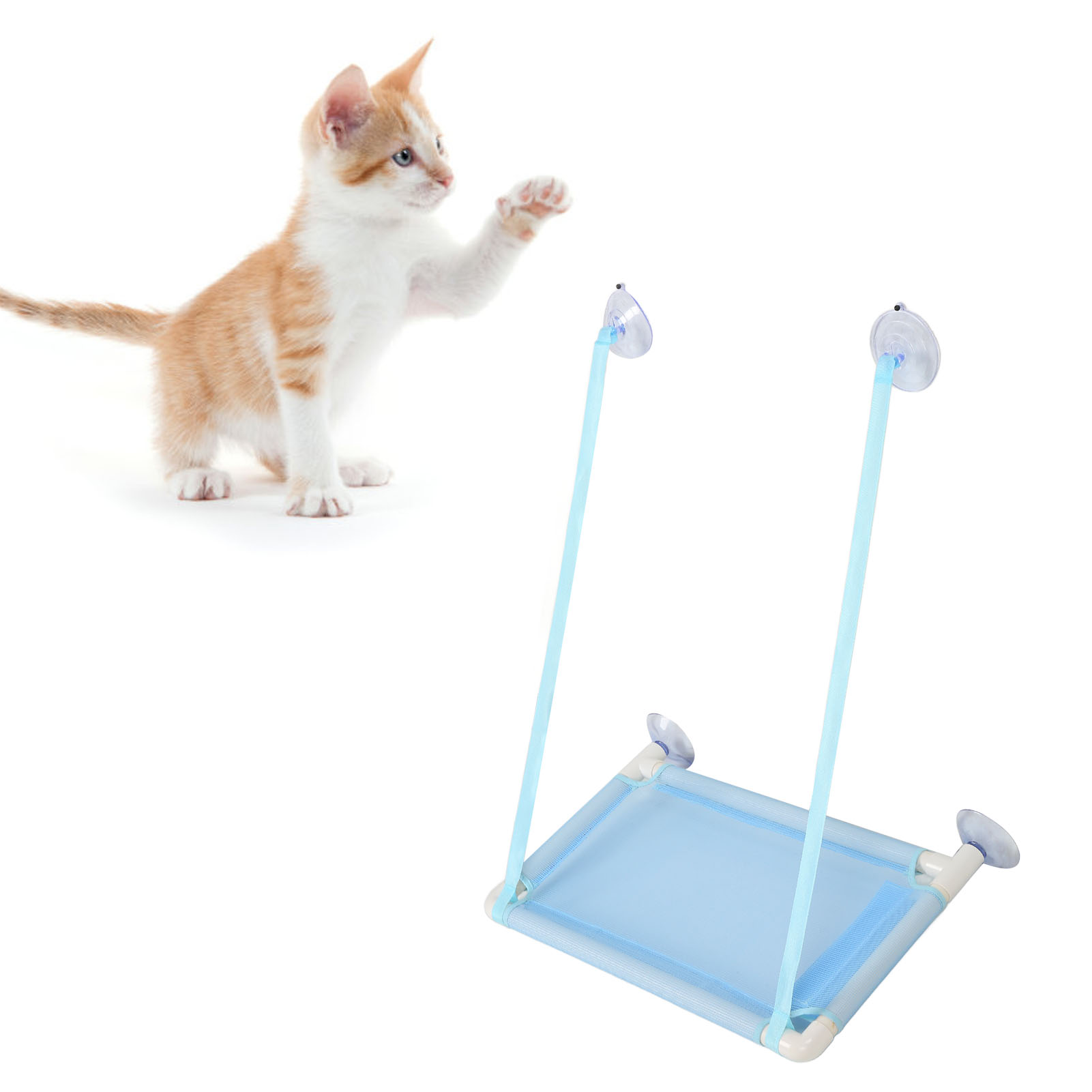 Cat Window Hammock With Suction Cups Space Saving Washable Window Mounted Cat Seat Bed For All Around Sunbath