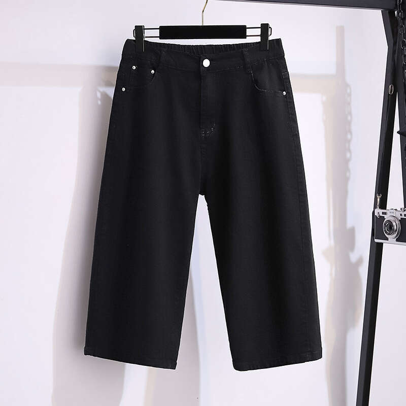 155Kg Plus Size Women Hip 150 Summer Loose Denim S High Waisted Straight Stretch Wide Leg Pants 4Xl 5Xl 6Xl 7Xl 8Xl 9Xl