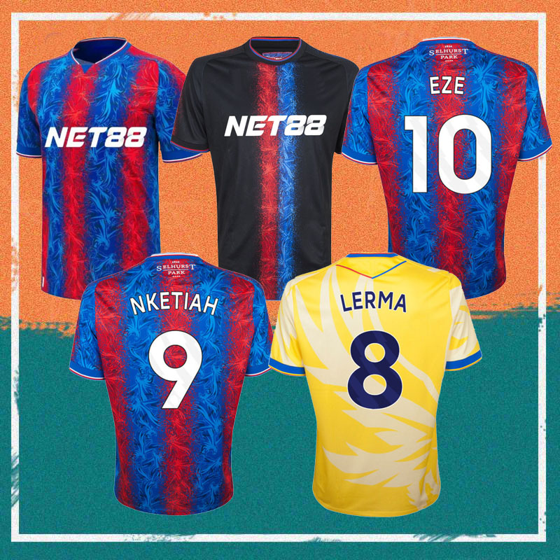 24/25 Crystal home soccer jersey 2024 MITCHELL HOLDING SARR NKETIAH LERMA MATETA Maillots De Foot shirt M.FRANCA MUNOZ WHARTON SCHLUPP EZE Football uniform