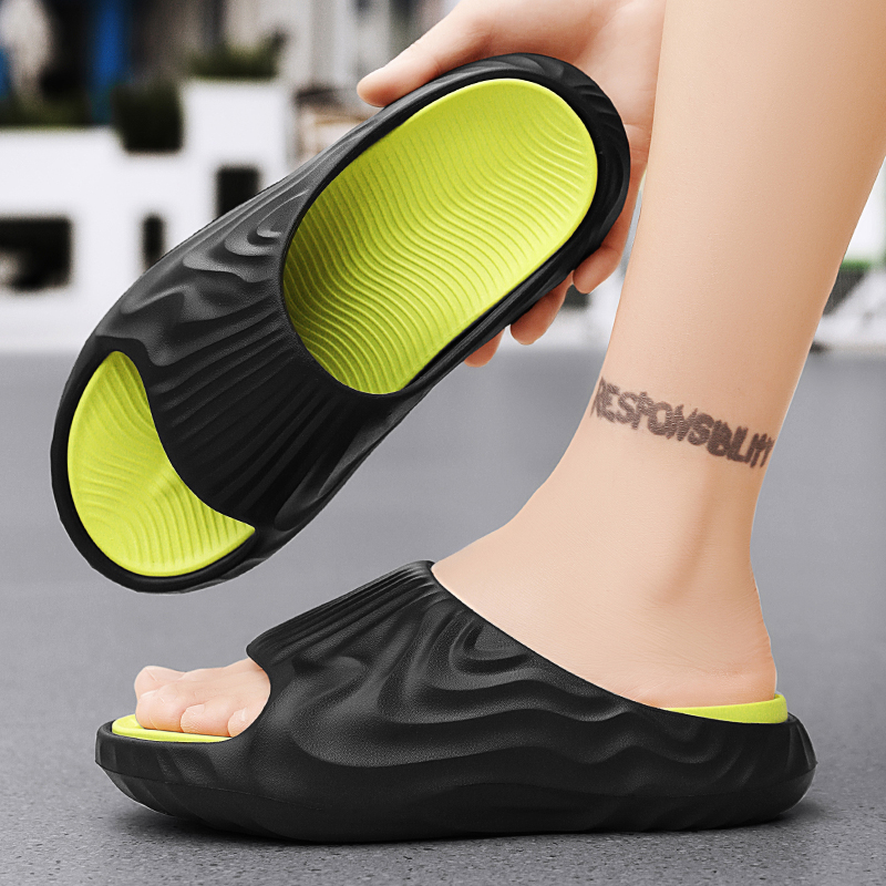 Fashion Men's Slippers Indoor Outdoor Sandals Beach Comfortable Soft Slides Casual Shoes Men Flip-flops Anti Slip Home Slippers