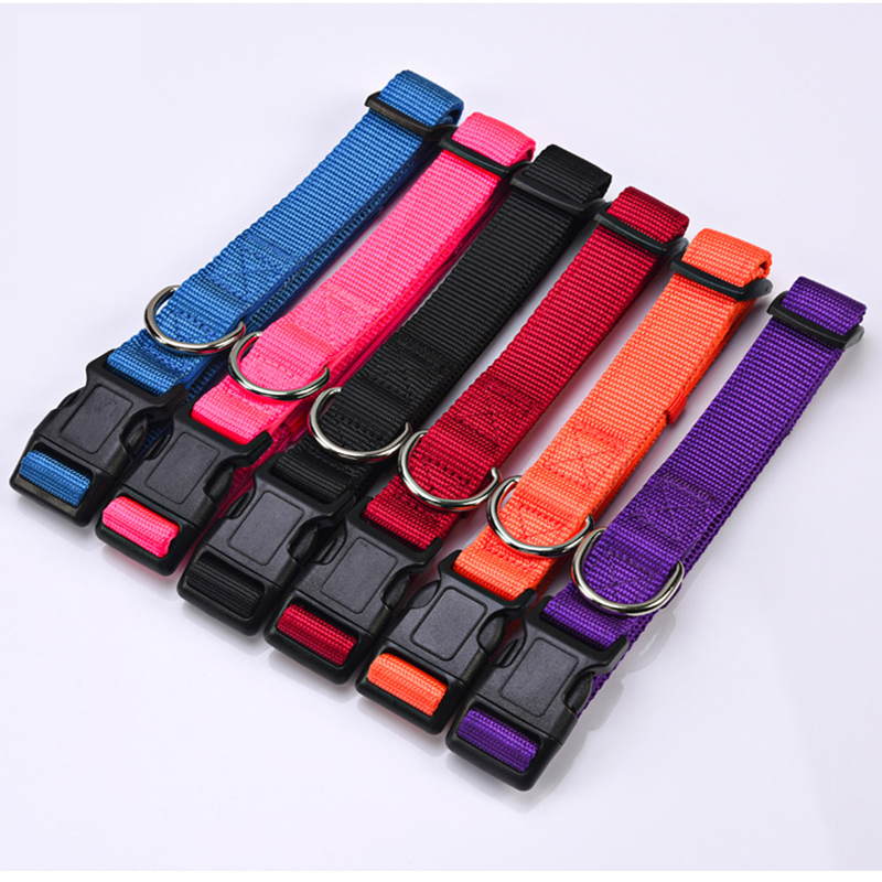 Dog Collar, Soft Neoprene Padded Breathable Nylon Pet Collar Adjustable with Quick Release Buckle for Small,Medium Large Dogs