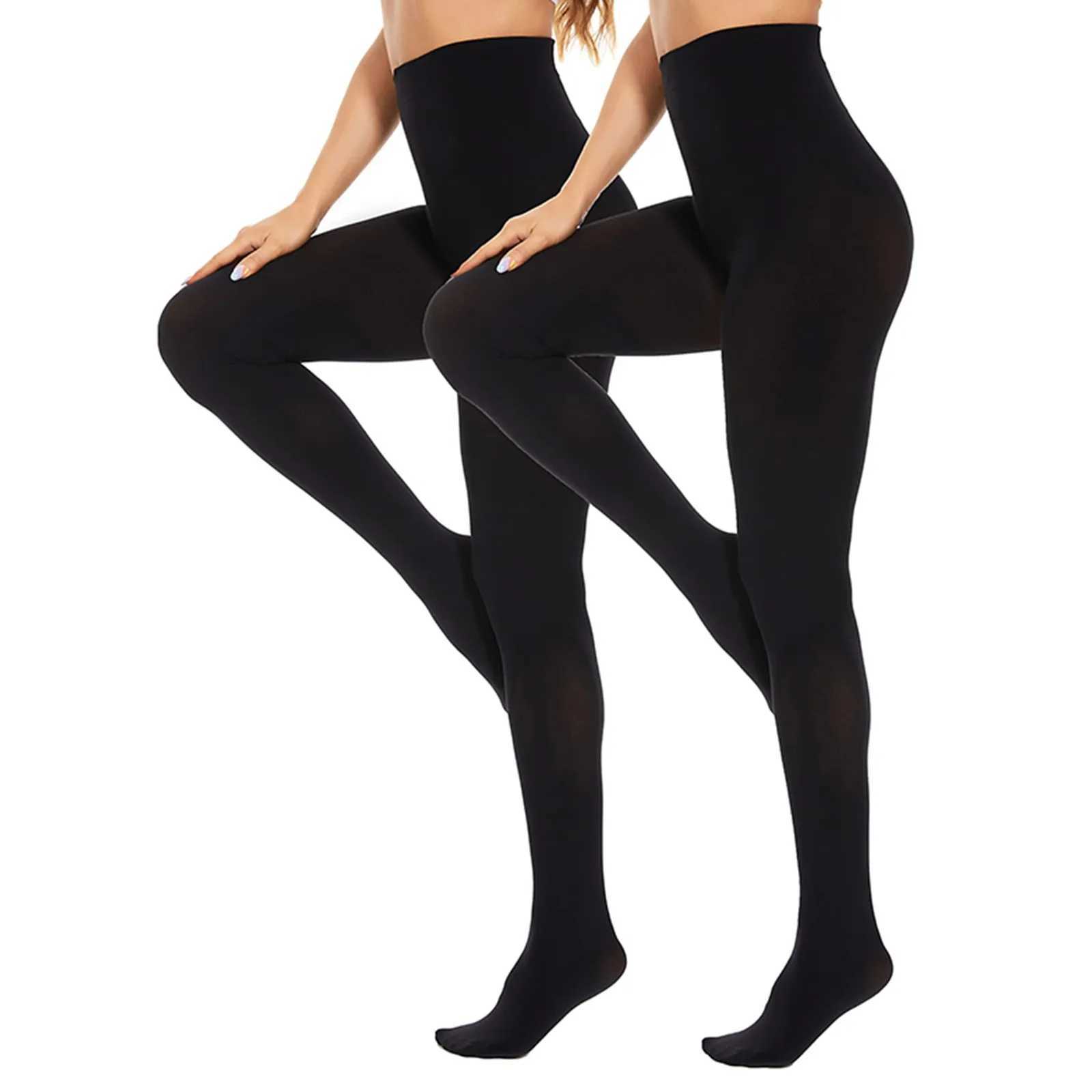 WomenS Solid Color High-Waist-Waist Leggings Winter Comfort Warm Tights Integrated Pantyhose Fashion Simple Casual PantsX240914