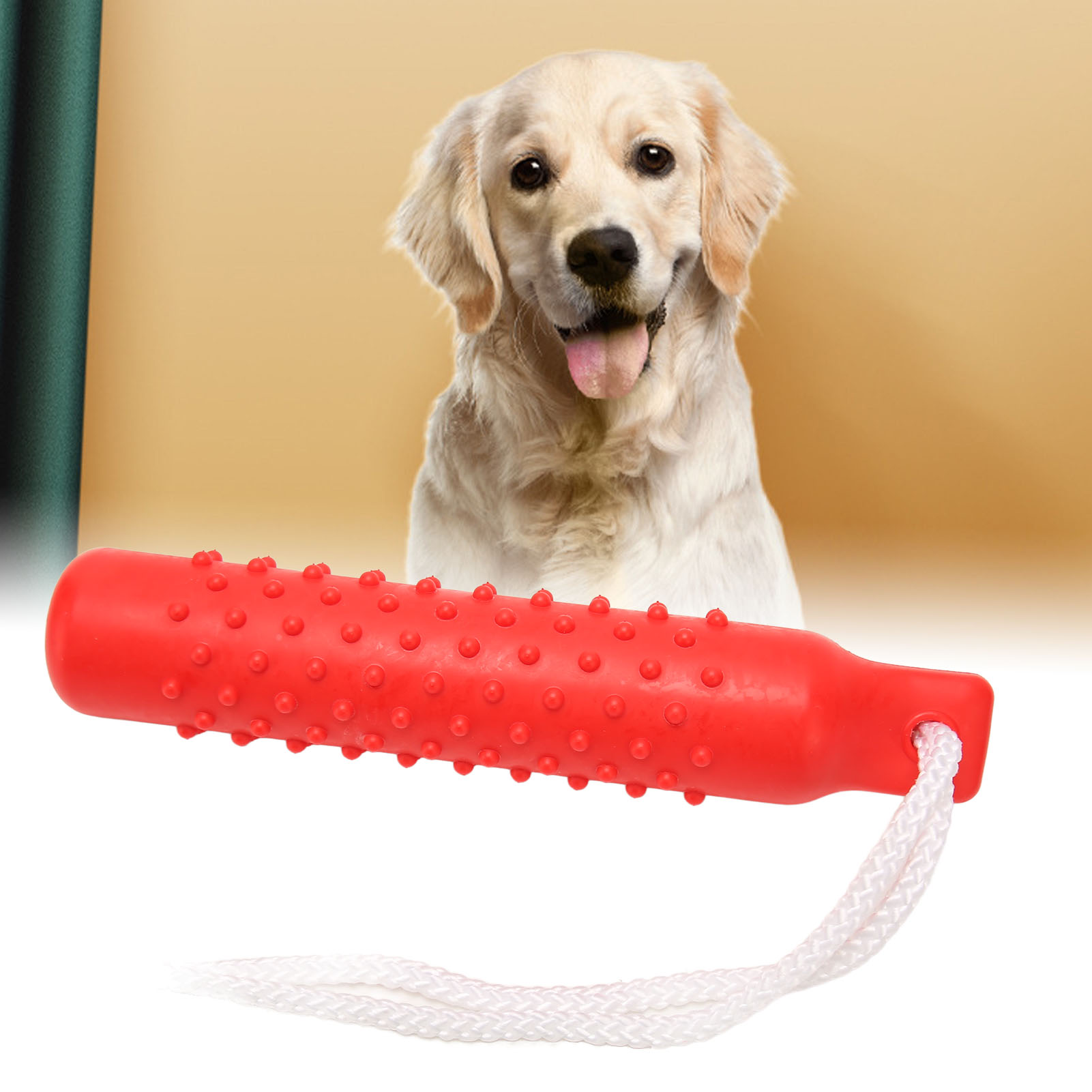 Dog Squeaky Chew Toys Flexible Rubber Durable Dogs Toys With Raised Points For Aggressive Chewers Large Medium Breed Dog