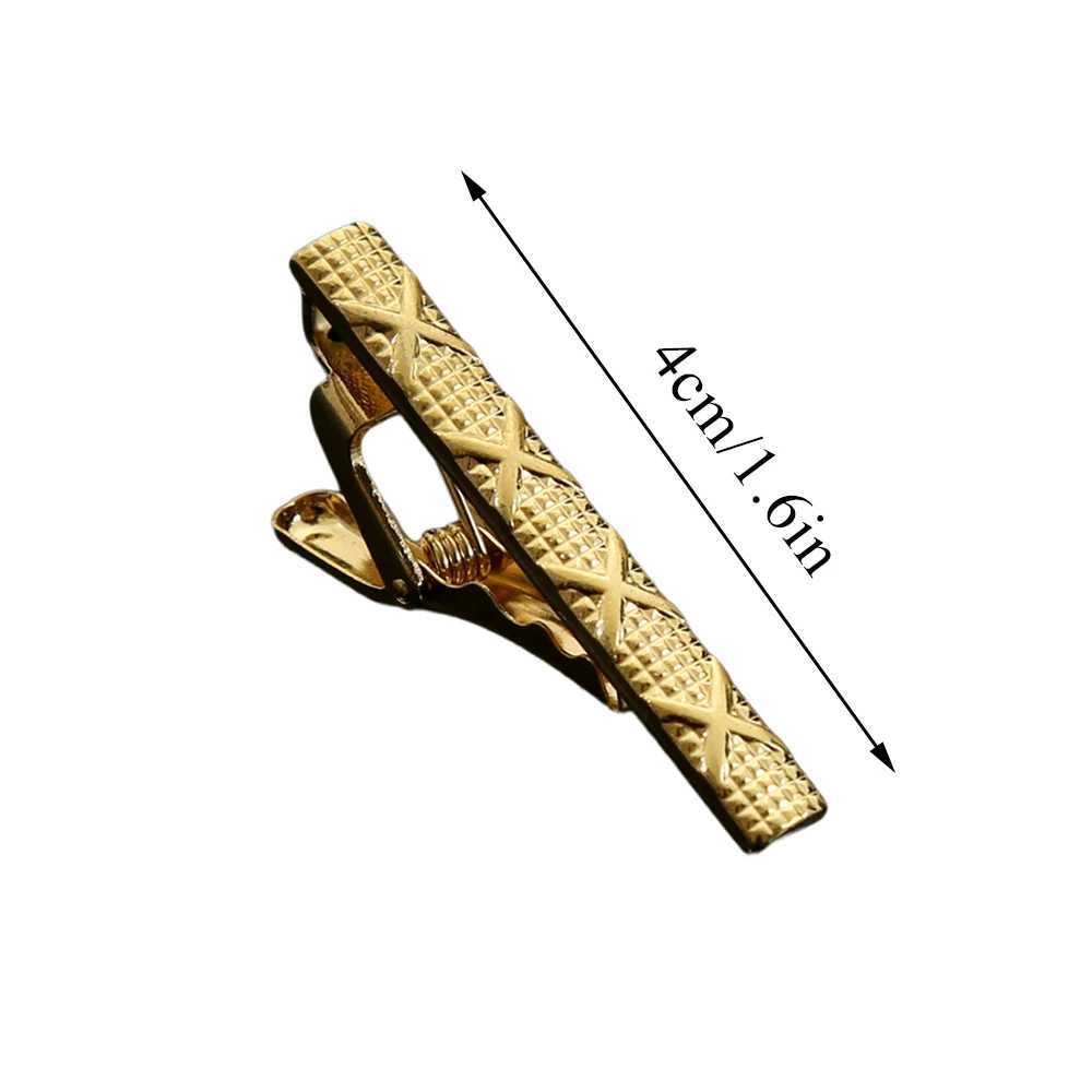 New Metal Silver Color Tie Clip For Men Wedding Necktie Tie Clasp Clip Gentleman Ties For Mens Accessories Bar Crystal Tie PinX240914