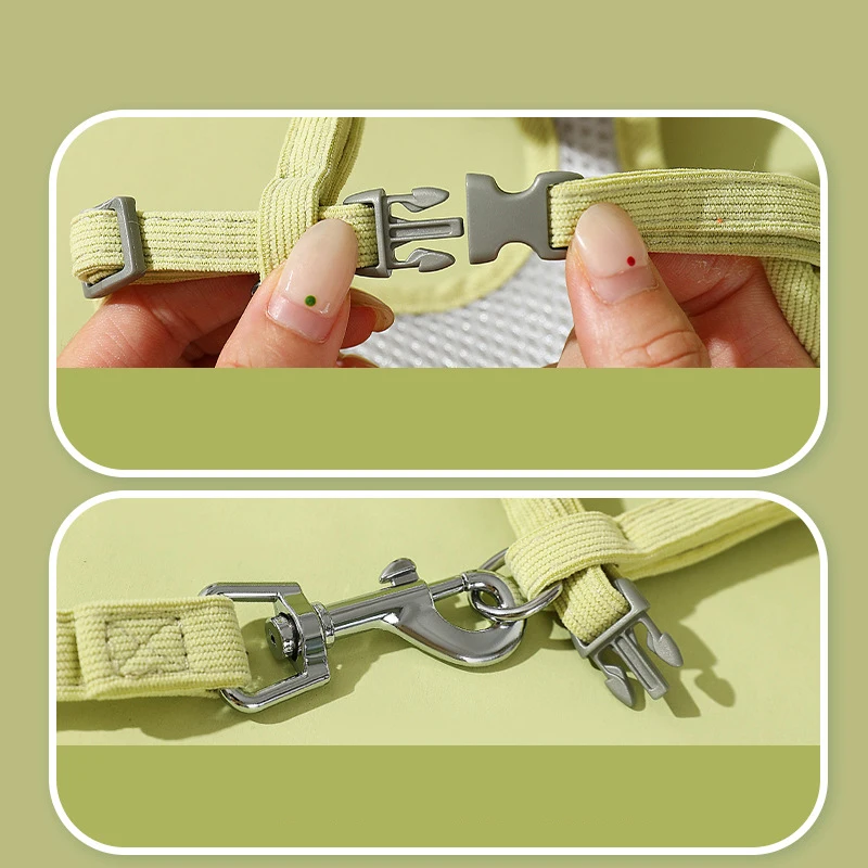 Pet Harness and Leash Set Small Daisy Embroidered Cat Harness with 120cm Walking Leash for Small and Medium Dogs Outing Supplies